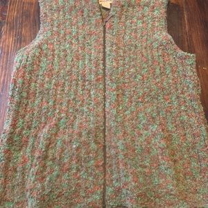 Wool rich sweater vest